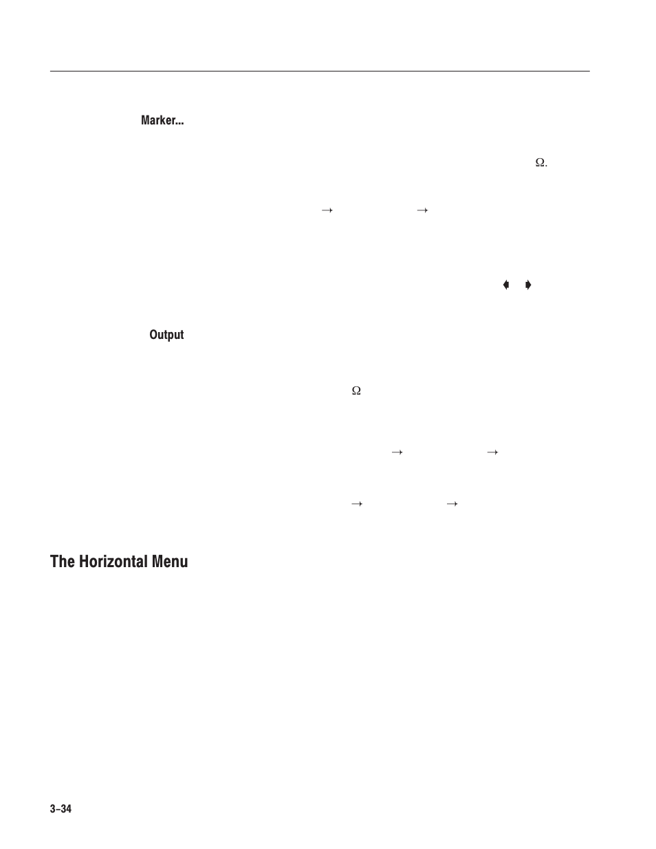 The horizontal menu | Tektronix AWG610 User Manual | Page 152 / 466