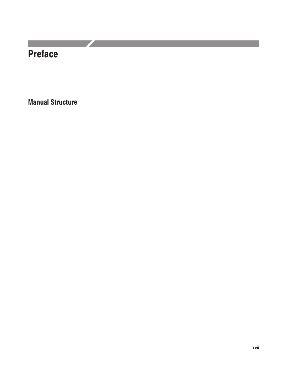 Preface, Manual structure | Tektronix AWG610 User Manual | Page 21 / 466