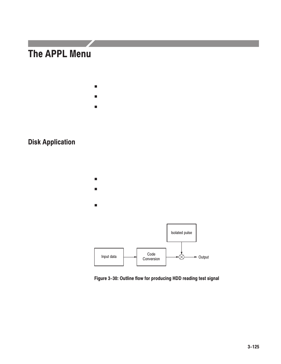 The appl menu, Disk application | Tektronix AWG610 User Manual | Page 243 / 466