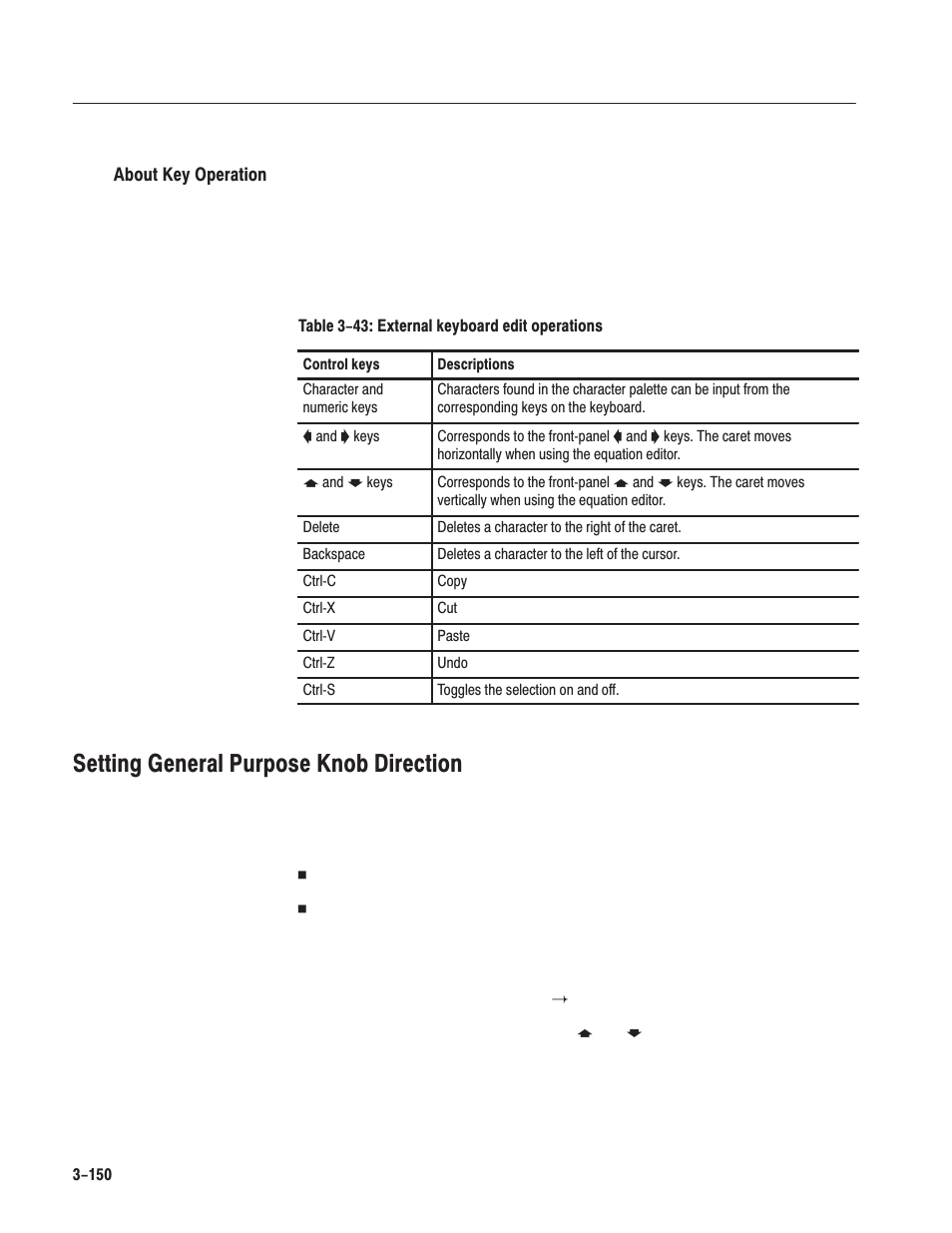 Setting general purpose knob direction | Tektronix AWG610 User Manual | Page 268 / 466