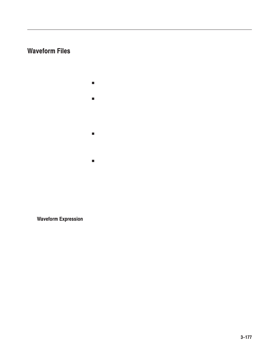 Waveform files | Tektronix AWG610 User Manual | Page 295 / 466