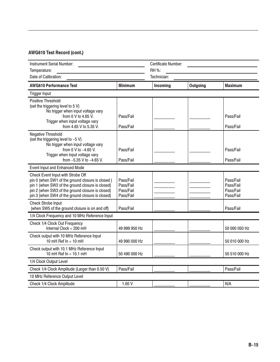 Tektronix AWG610 User Manual | Page 375 / 466