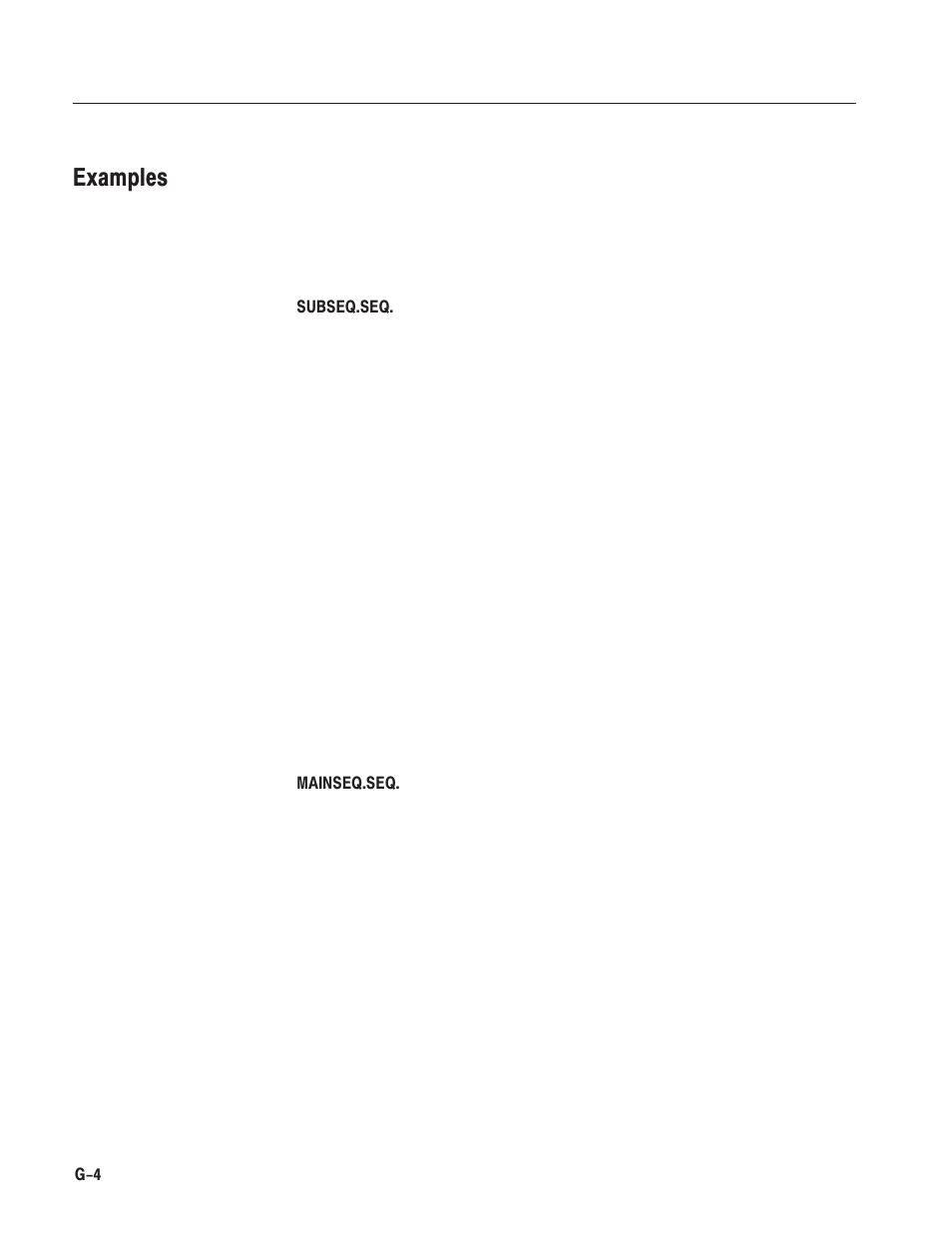 Examples | Tektronix AWG610 User Manual | Page 456 / 466