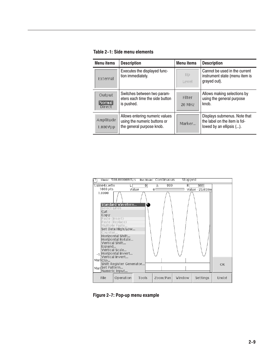 Tektronix AWG610 User Manual | Page 47 / 466