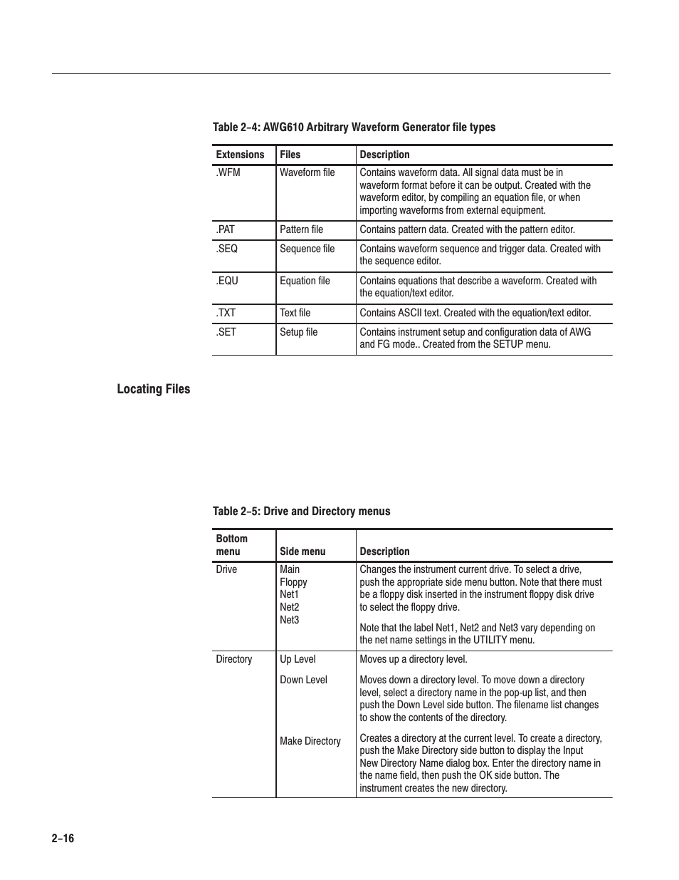 Tektronix AWG610 User Manual | Page 54 / 466