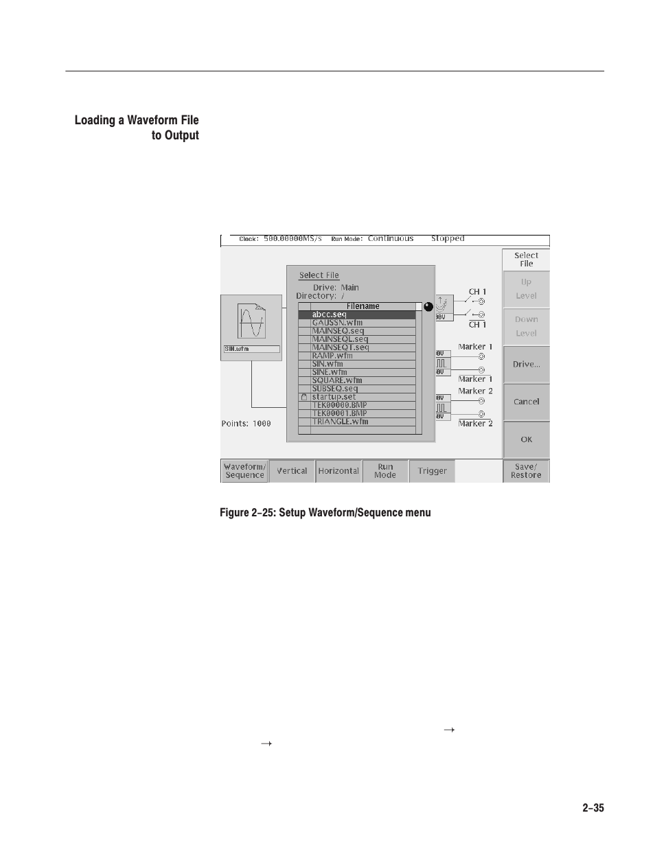 Tektronix AWG610 User Manual | Page 73 / 466