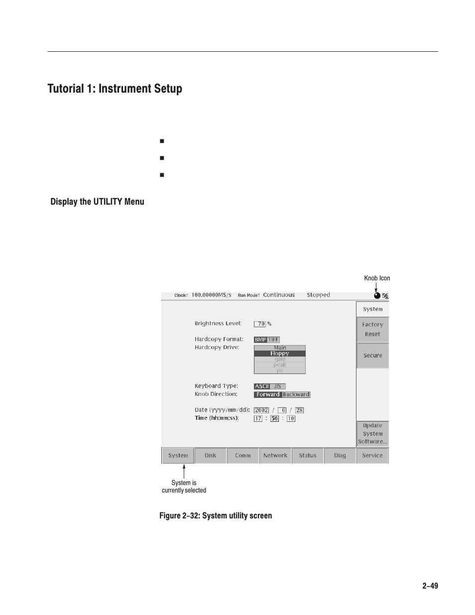 Tutorial 1: instrument setup | Tektronix AWG610 User Manual | Page 87 / 466