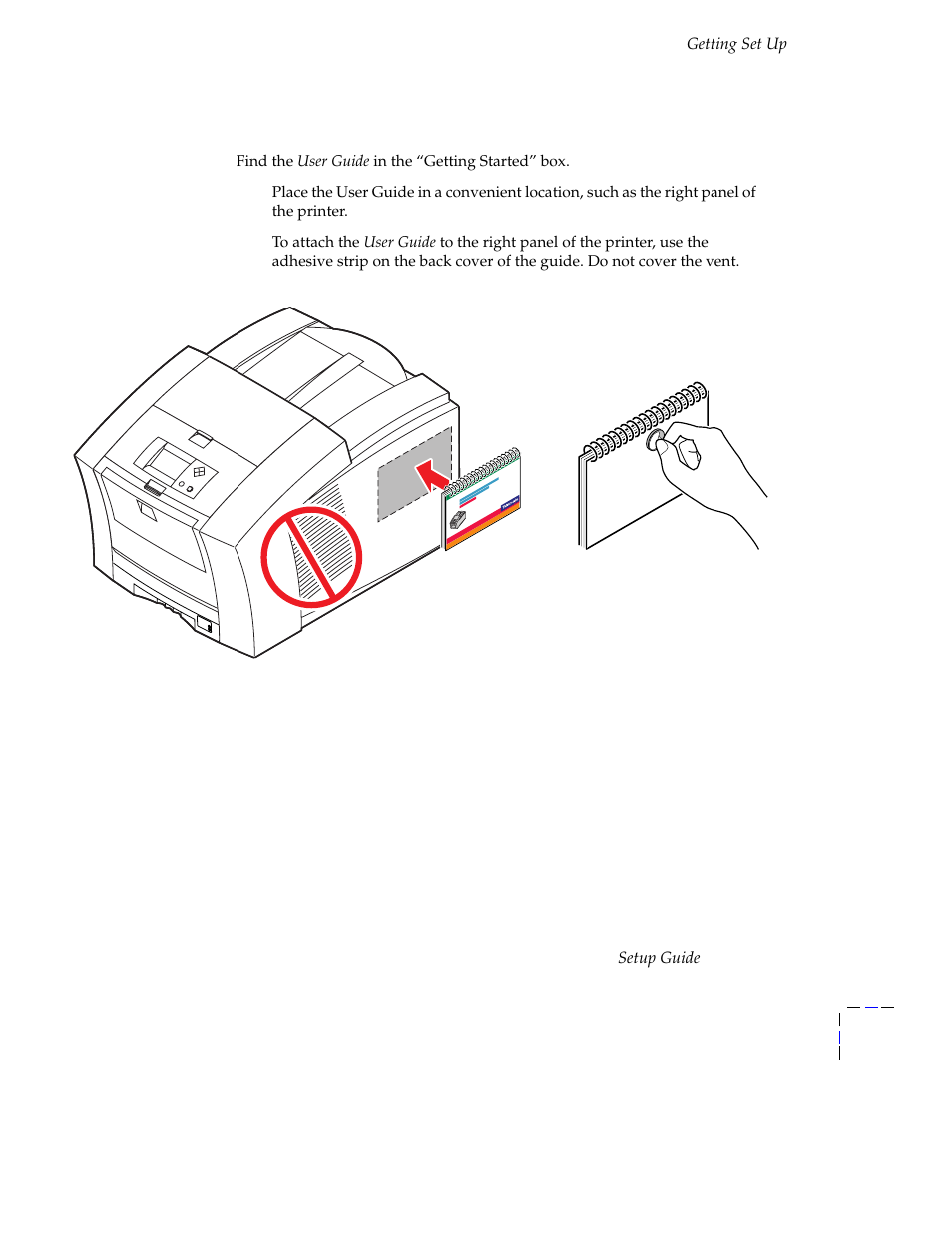 Locate the user guide | Tektronix Phaser 840 Color Printer 071-0389-00 User Manual | Page 31 / 41