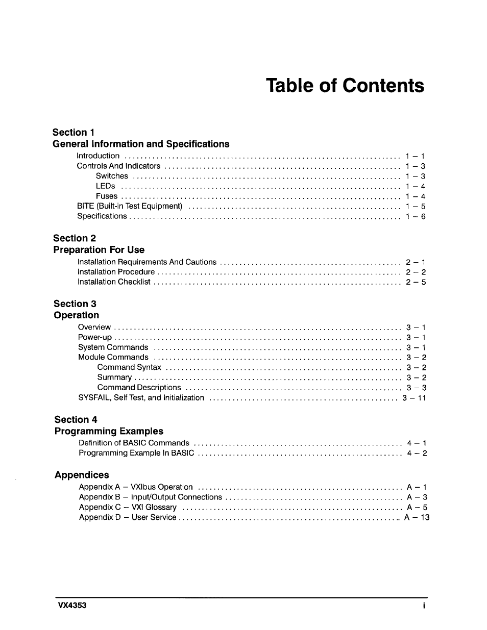 Tektronix VX4353 User Manual | Page 12 / 64