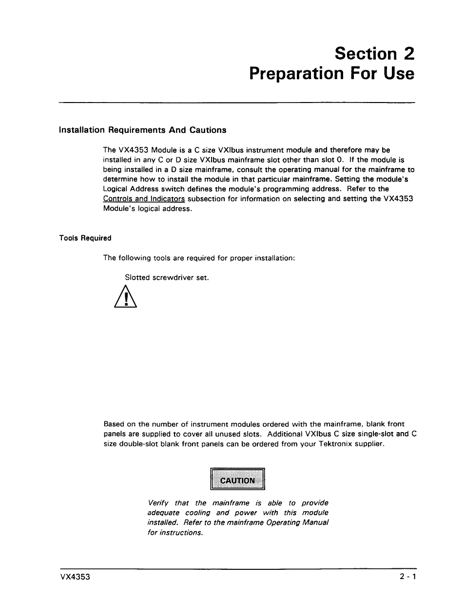 Tektronix VX4353 User Manual | Page 26 / 64