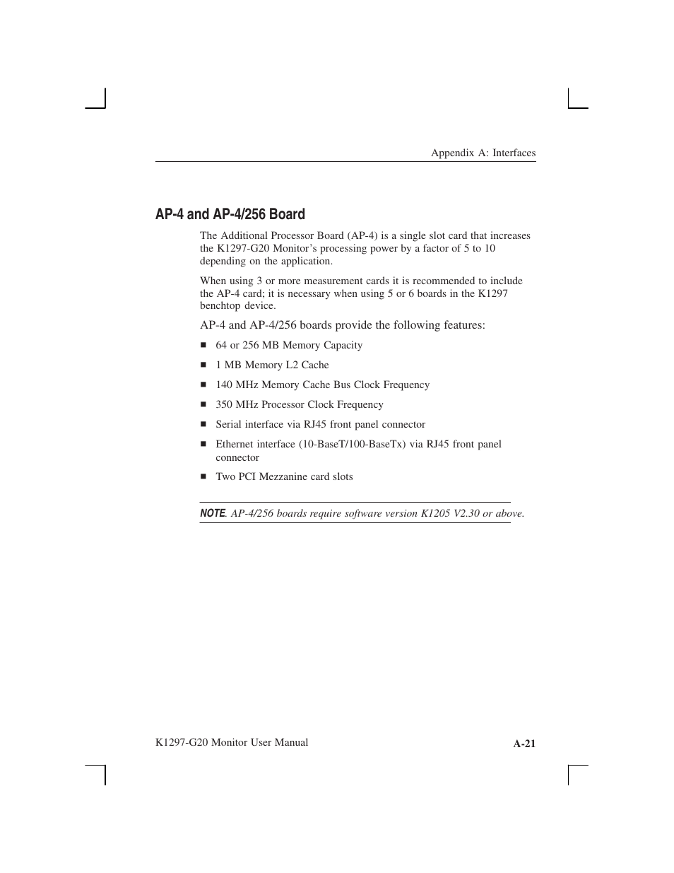 Ap-4 and ap-4/256 board, A-21 | Tektronix K1297-G20 User Manual | Page 121 / 198