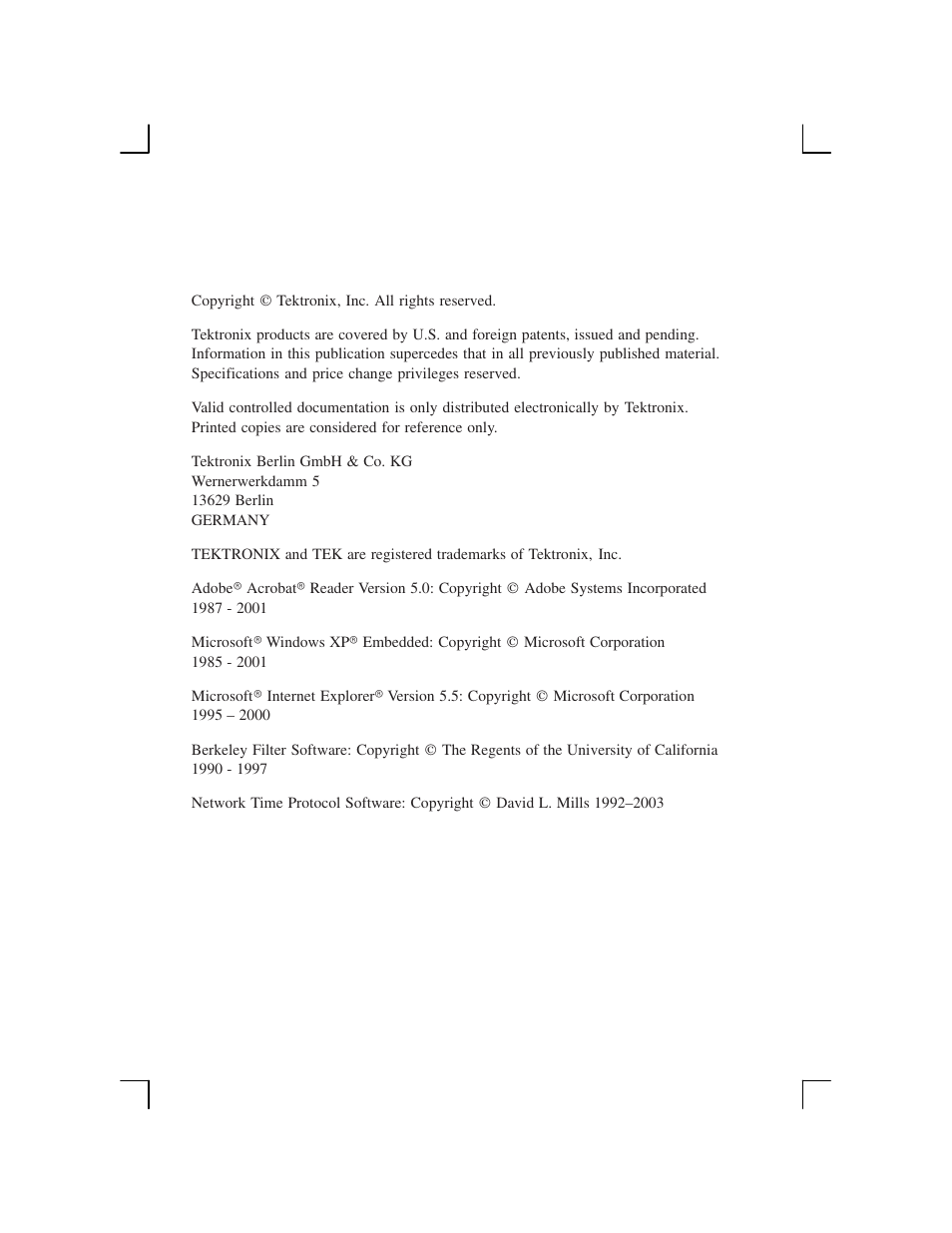 Tektronix K1297-G20 User Manual | Page 2 / 198