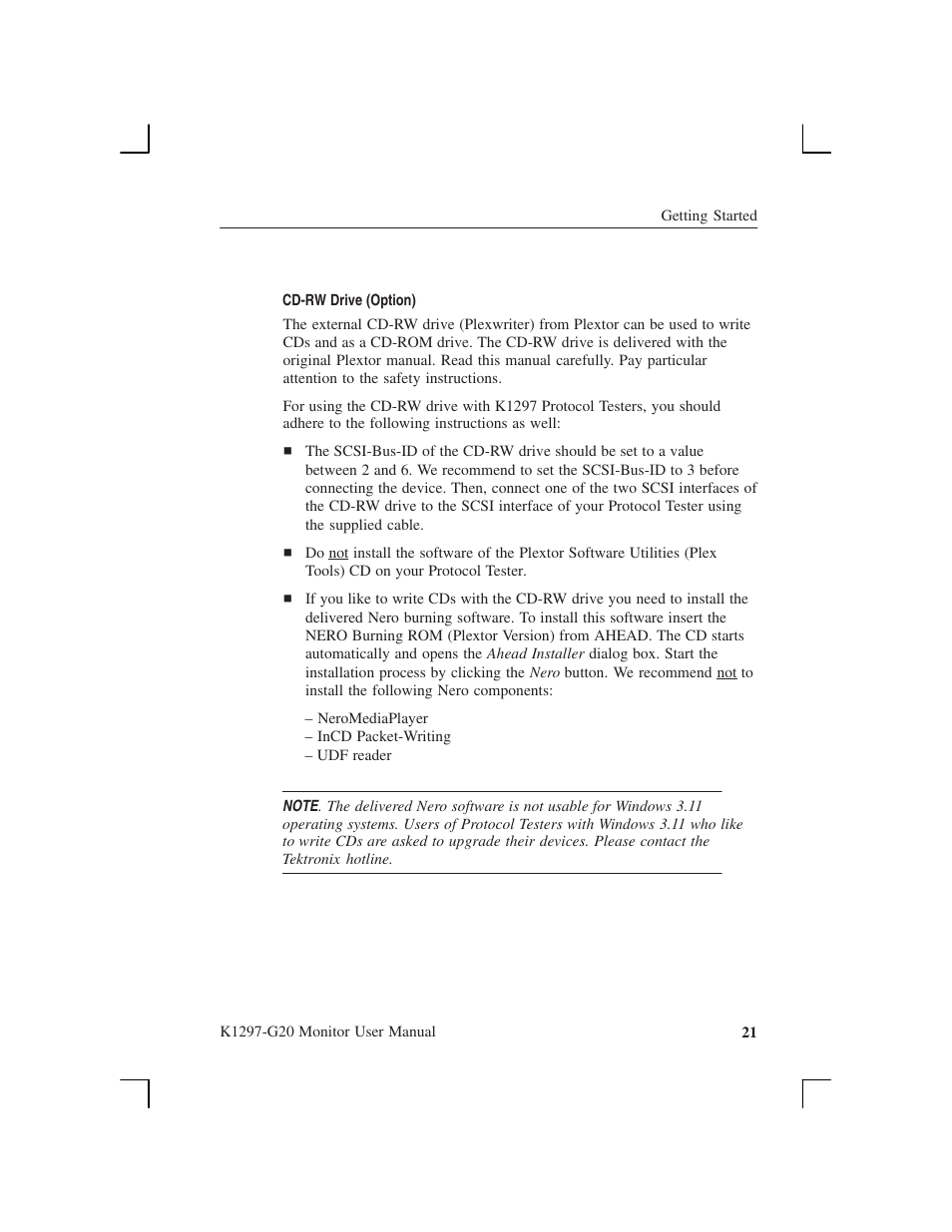 Tektronix K1297-G20 User Manual | Page 33 / 198