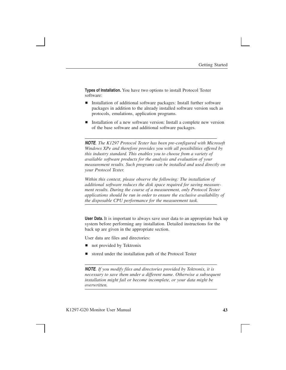 Tektronix K1297-G20 User Manual | Page 55 / 198