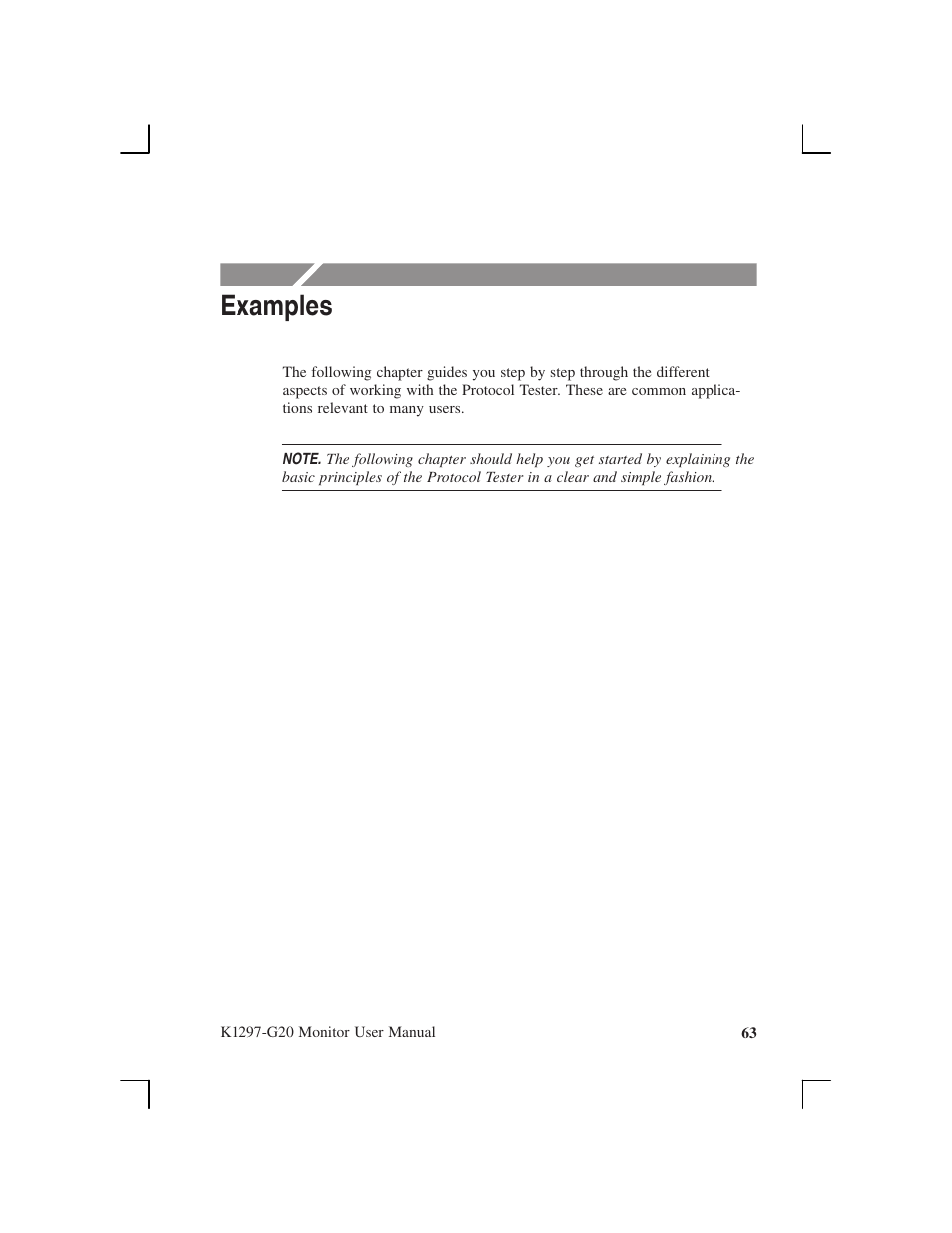 Examples | Tektronix K1297-G20 User Manual | Page 75 / 198