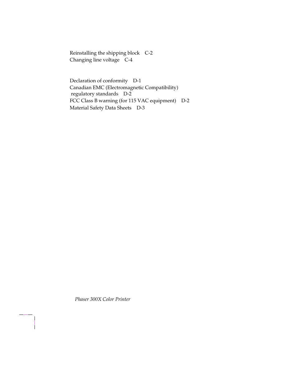 Tektronix Phaser 300X User Manual | Page 10 / 175