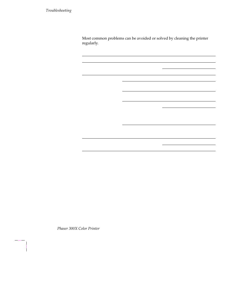 General cleaning guide, General cleaning guide 6-12 | Tektronix Phaser 300X User Manual | Page 121 / 175