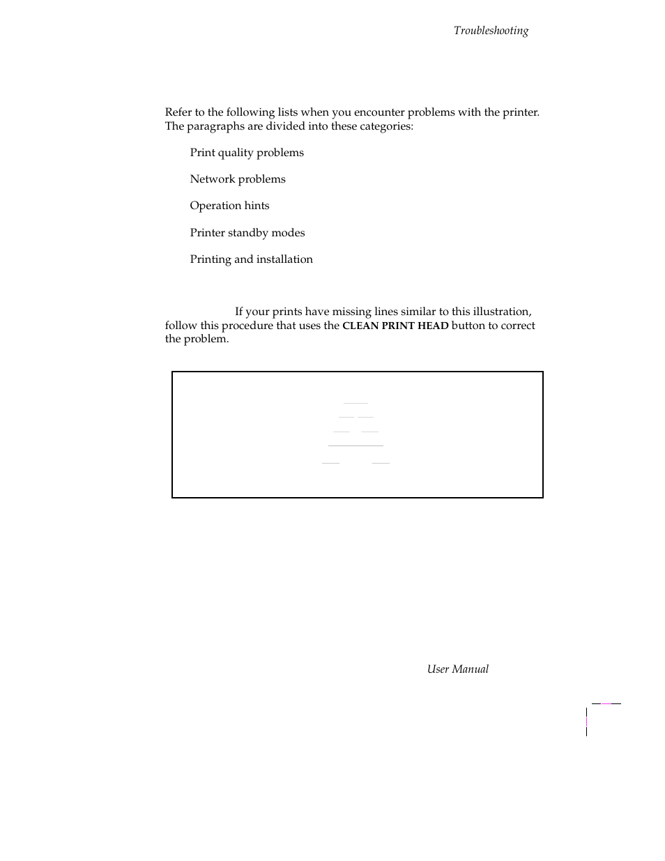 Problems, solutions, hints, Print quality problems, Problems, solutions, hints 6-13 | Print quality problems 6-13 | Tektronix Phaser 300X User Manual | Page 122 / 175