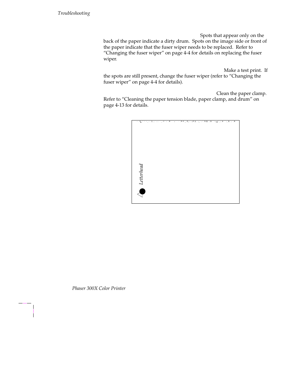 Tektronix Phaser 300X User Manual | Page 125 / 175