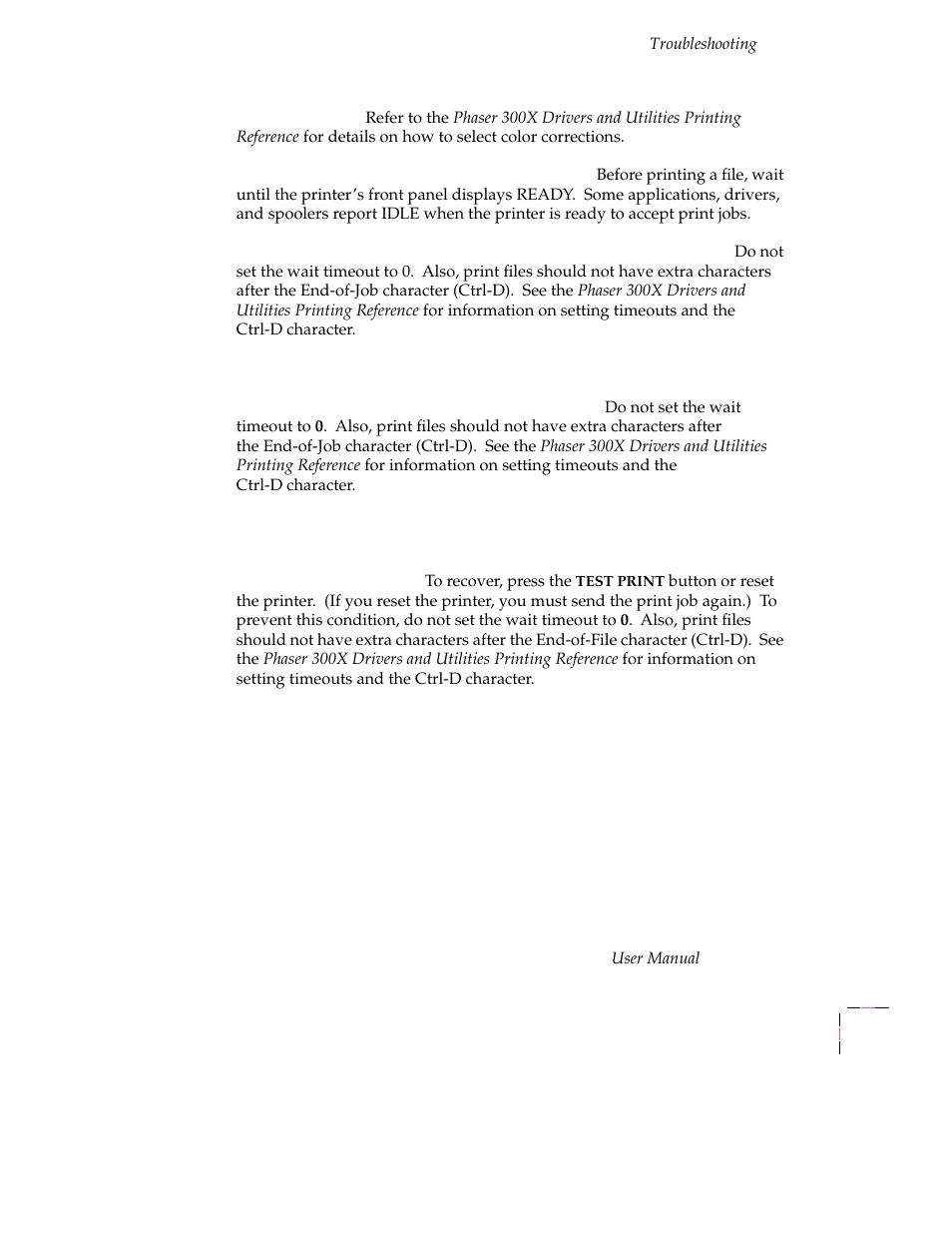 Tektronix Phaser 300X User Manual | Page 136 / 175