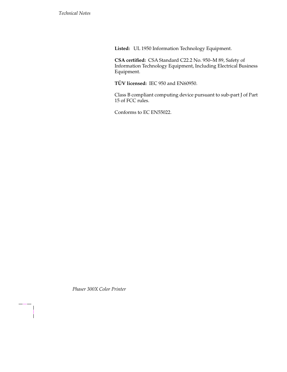 Safety and emissions, Safety and emissions a-10 | Tektronix Phaser 300X User Manual | Page 153 / 175