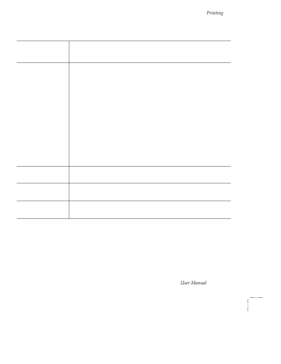 Printing, User manual | Tektronix Phaser 300X User Manual | Page 36 / 175