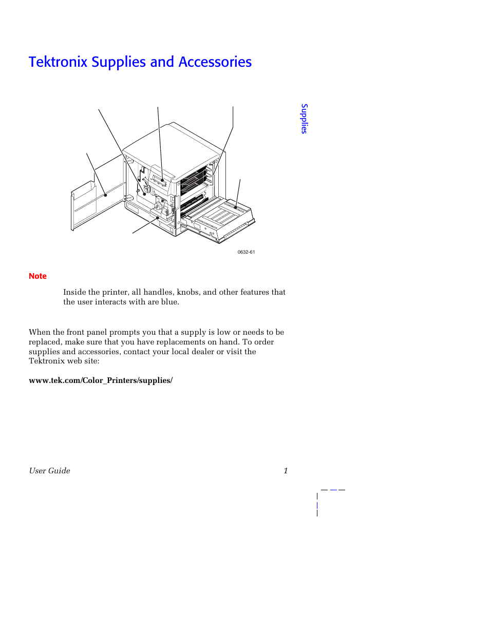 Tektronix supplies and accessories, Tektronix supplies and accessories 1 | Tektronix 750 User Manual | Page 12 / 74