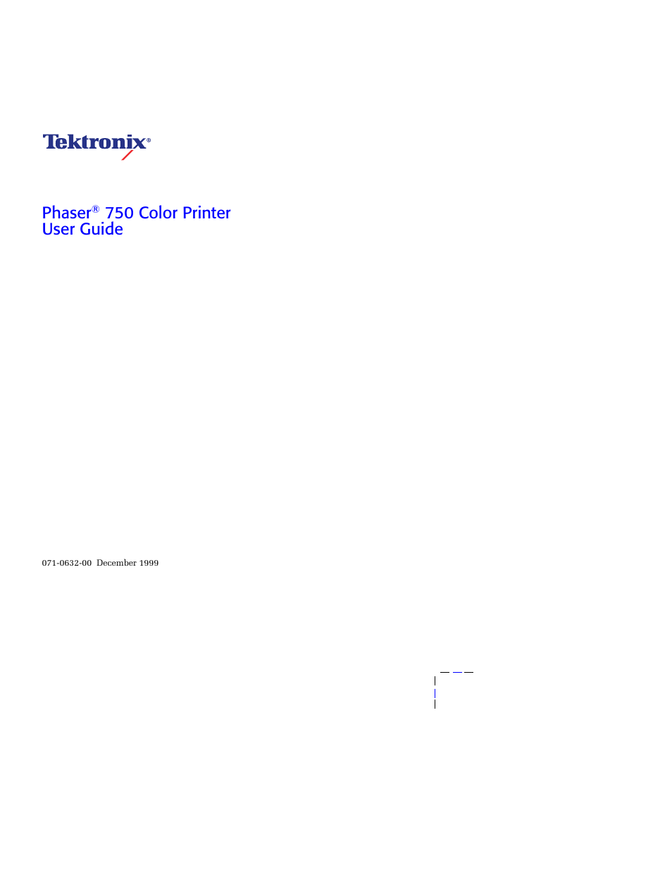 Phaser, 750 color printer user guide | Tektronix 750 User Manual | Page 2 / 74