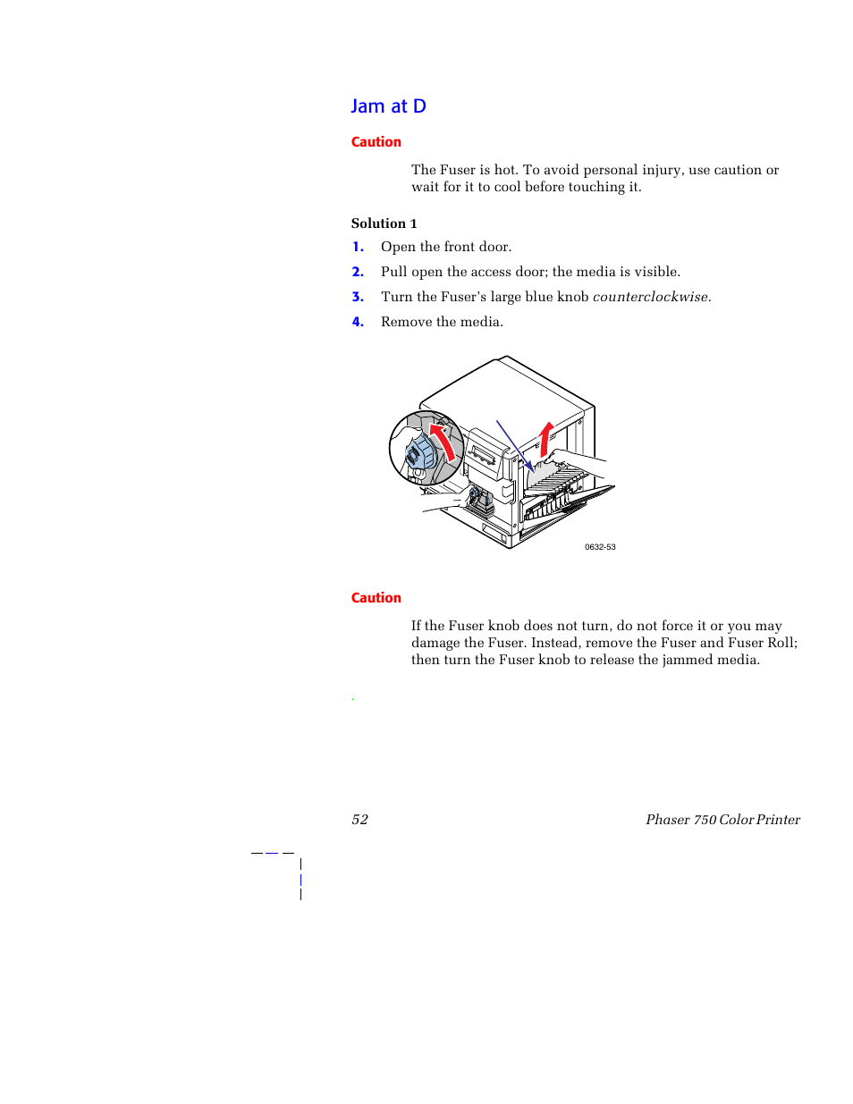 Jam at d | Tektronix 750 User Manual | Page 63 / 74