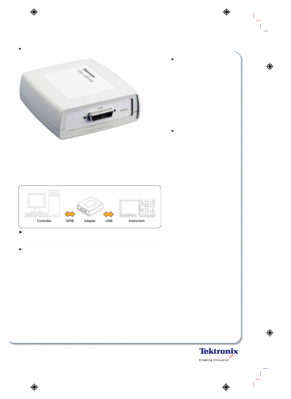 Tektronix TEK-USB-488 User Manual | 2 pages