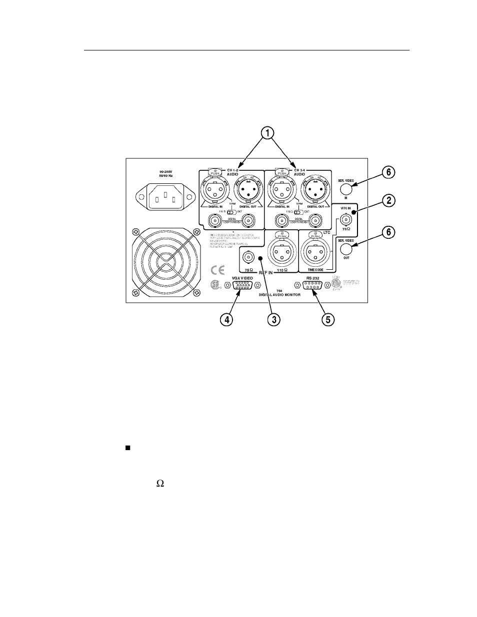 1) digital audio inputs and loop-throughs | Tektronix 070-8811-08 User Manual | Page 18 / 121