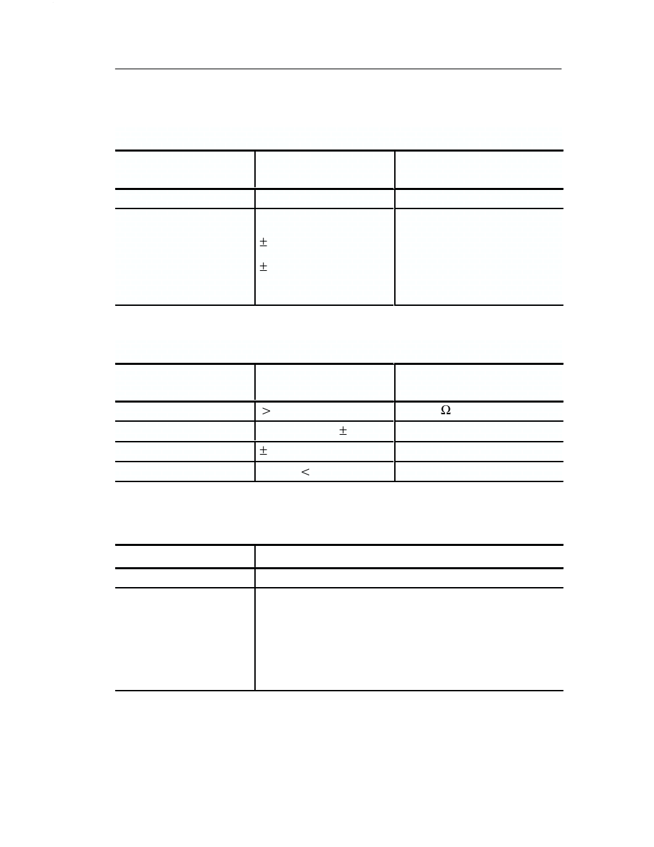 Table 23: interface parameter measurements (cont.), Table 24: headphone output, Table 25: vga output | Tektronix 070-8811-08 User Manual | Page 92 / 121