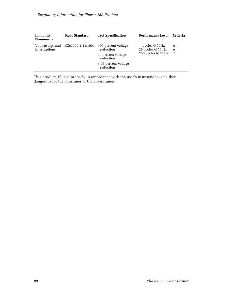 Tektronix Phaser Color Printer 750 User Manual | Page 107 / 118