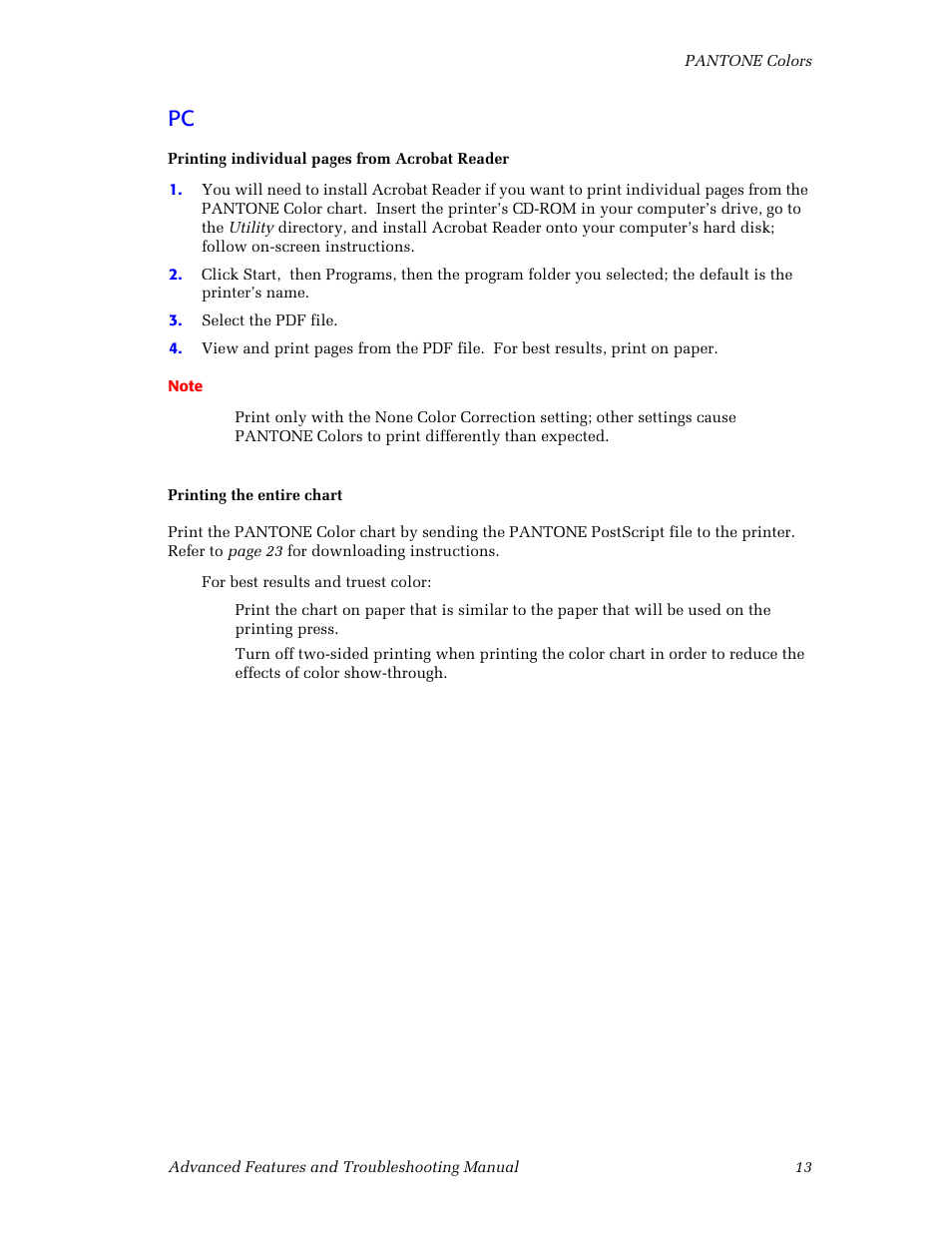 Tektronix Phaser Color Printer 750 User Manual | Page 22 / 118