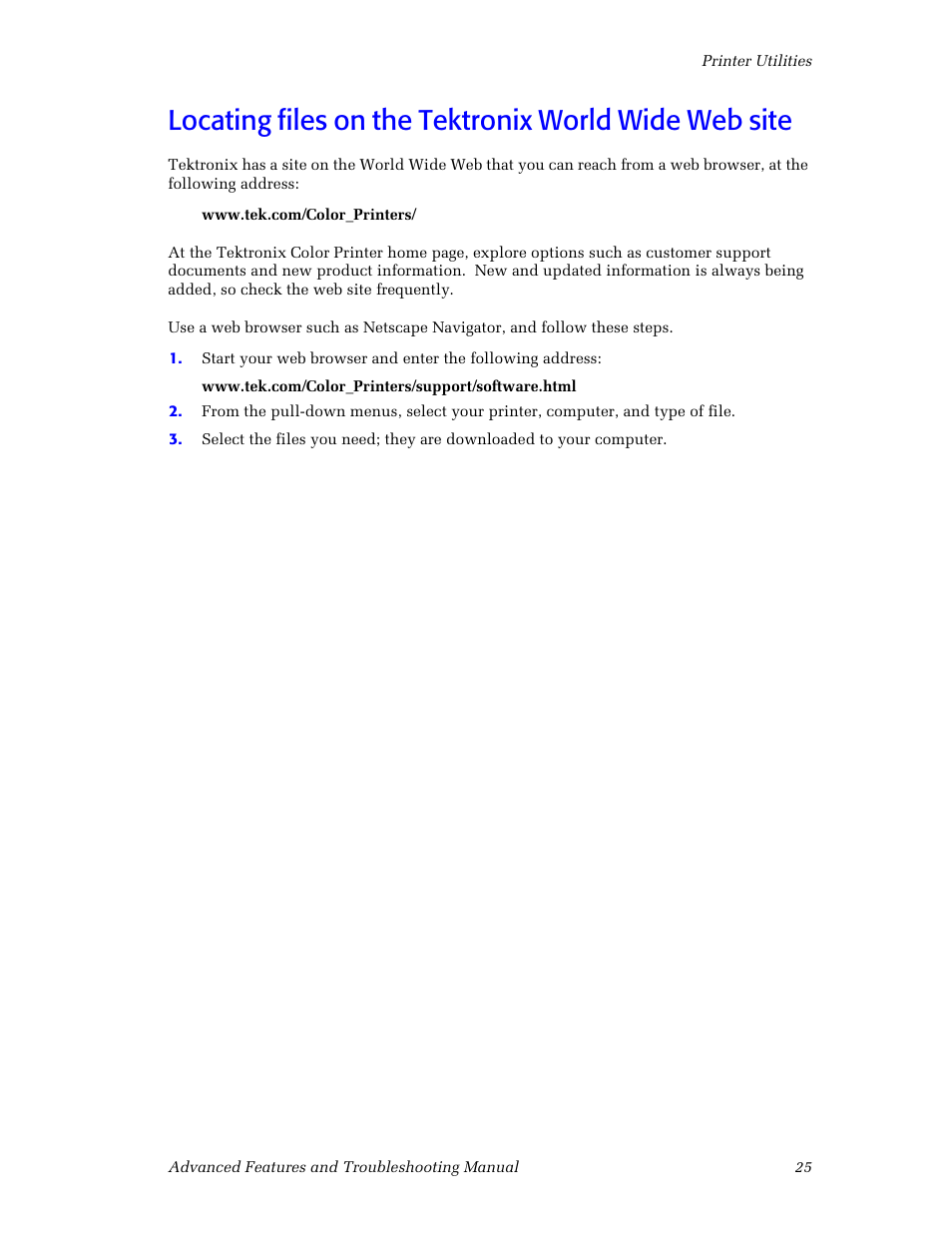 Tektronix Phaser Color Printer 750 User Manual | Page 34 / 118