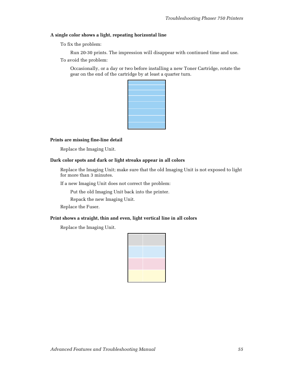 Tektronix Phaser Color Printer 750 User Manual | Page 64 / 118