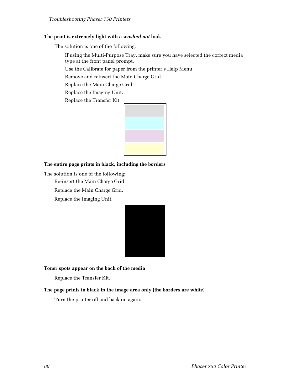 Tektronix Phaser Color Printer 750 User Manual | Page 69 / 118