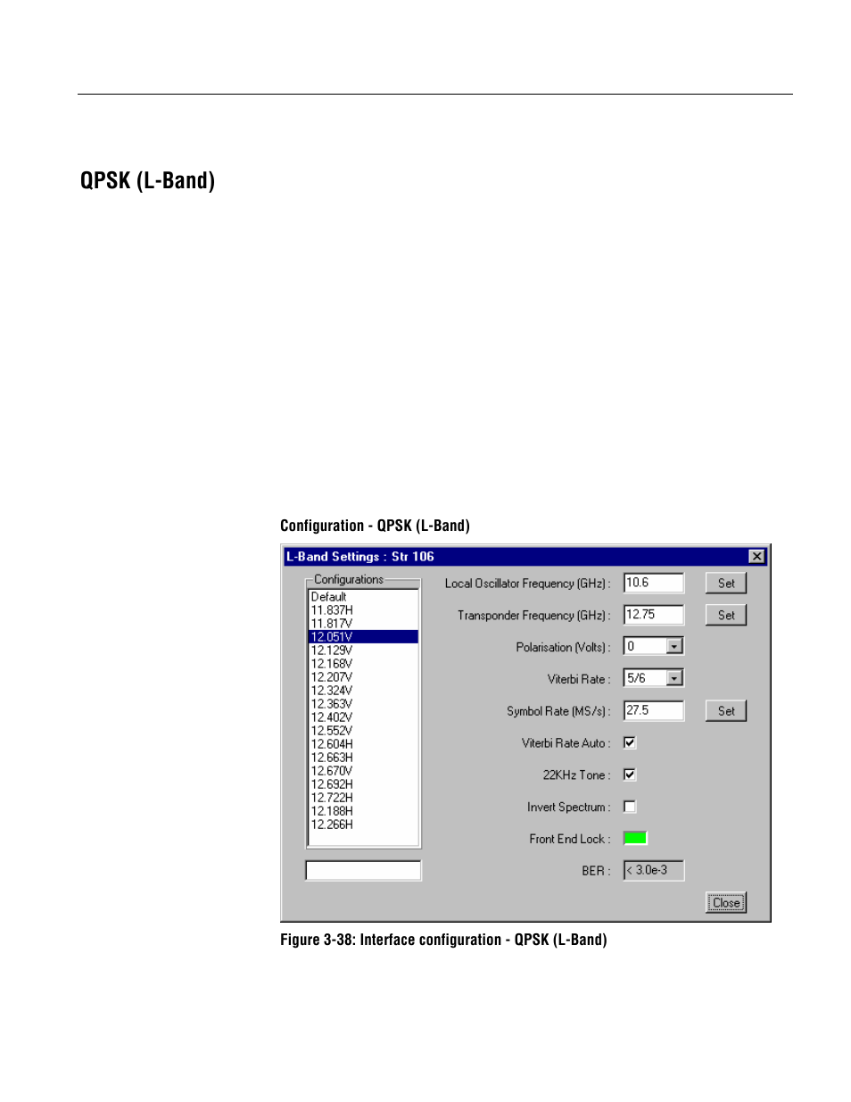 Qpsk (l-band) | Tektronix MTM400 User Manual | Page 153 / 197