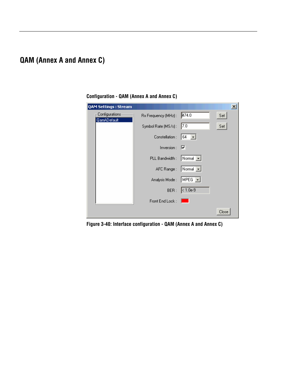 Qam (annex a and annex c) | Tektronix MTM400 User Manual | Page 158 / 197