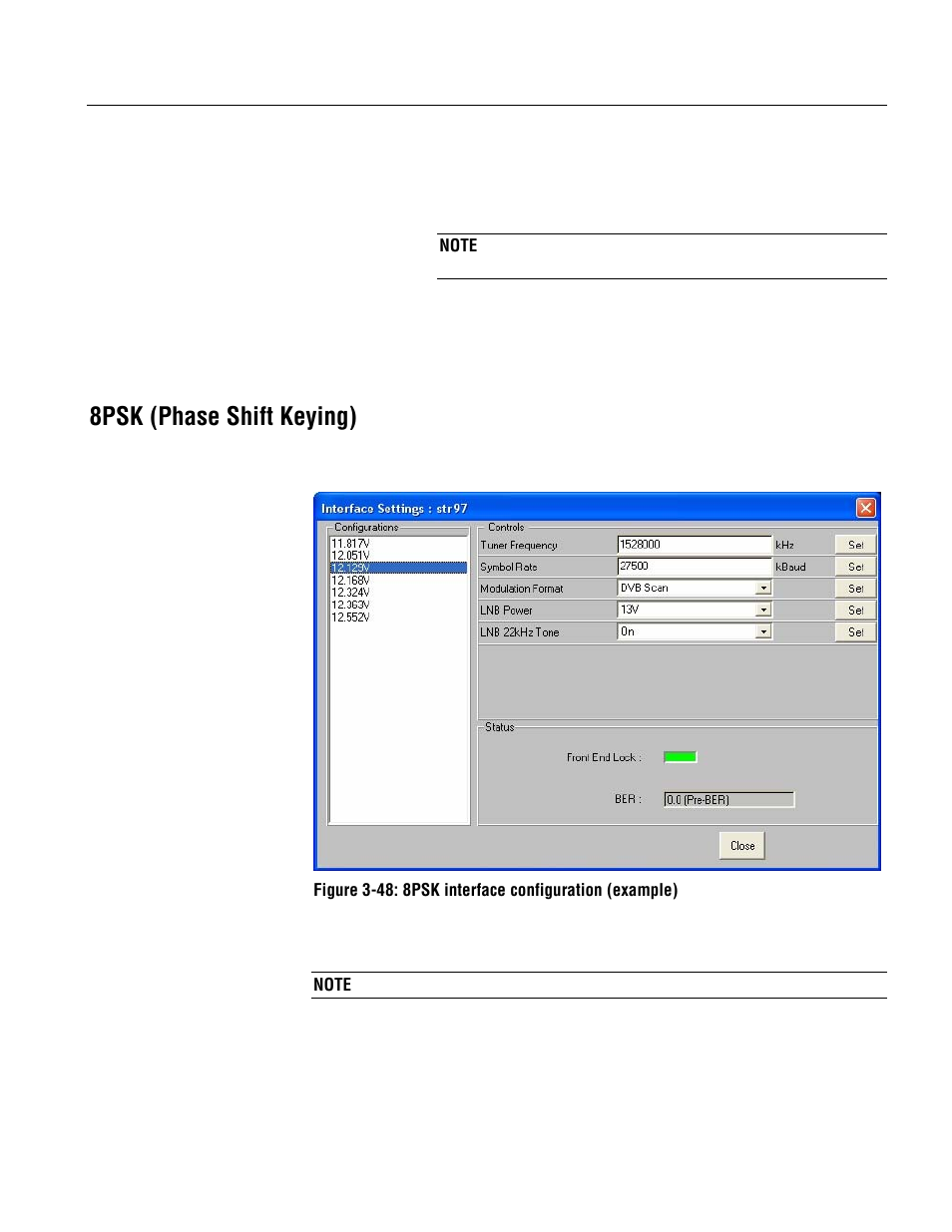 8psk (phase shift keying) | Tektronix MTM400 User Manual | Page 173 / 197