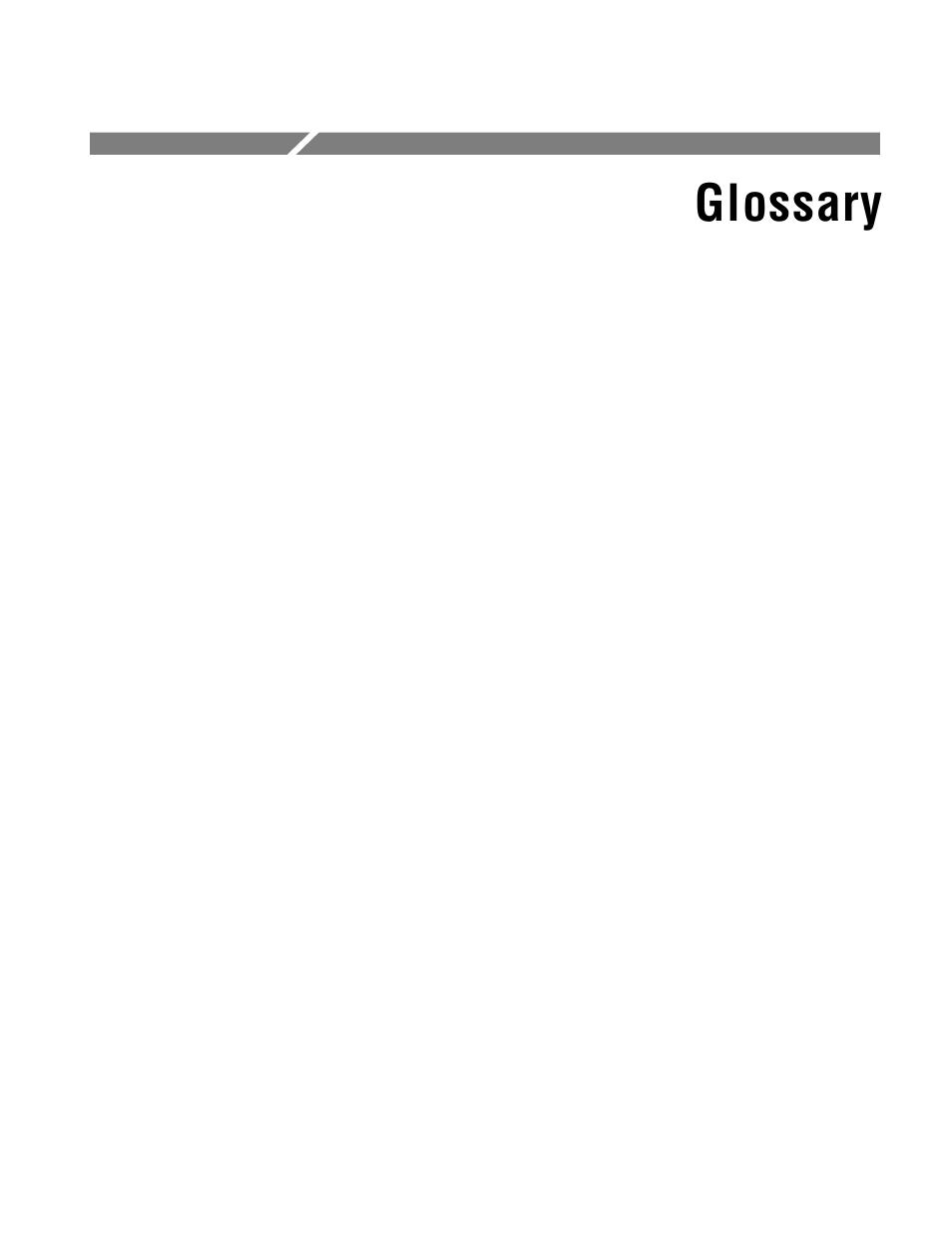 Glossary | Tektronix MTM400 User Manual | Page 190 / 197