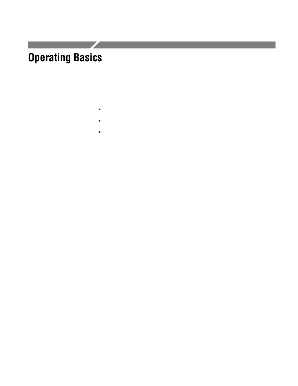 Operating basics | Tektronix MTM400 User Manual | Page 35 / 197