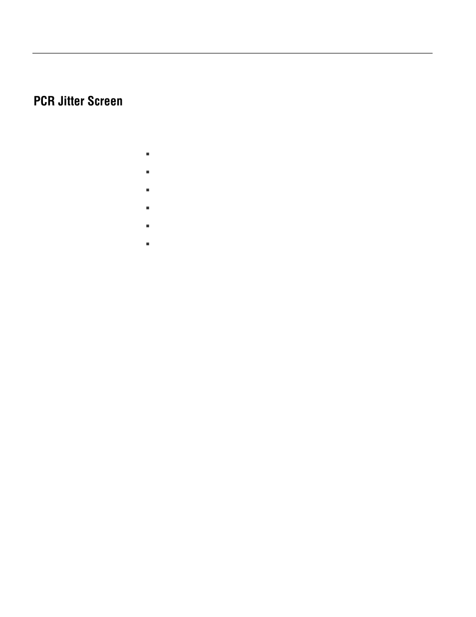 Pcr jitter screen | Tektronix MTM400 User Manual | Page 96 / 197