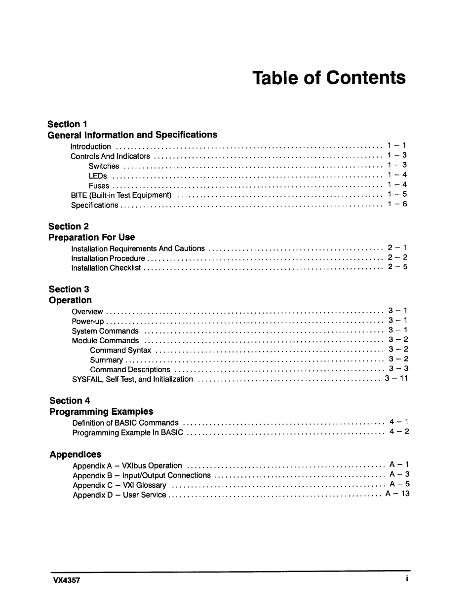 Tektronix VX4357 User Manual | Page 12 / 66