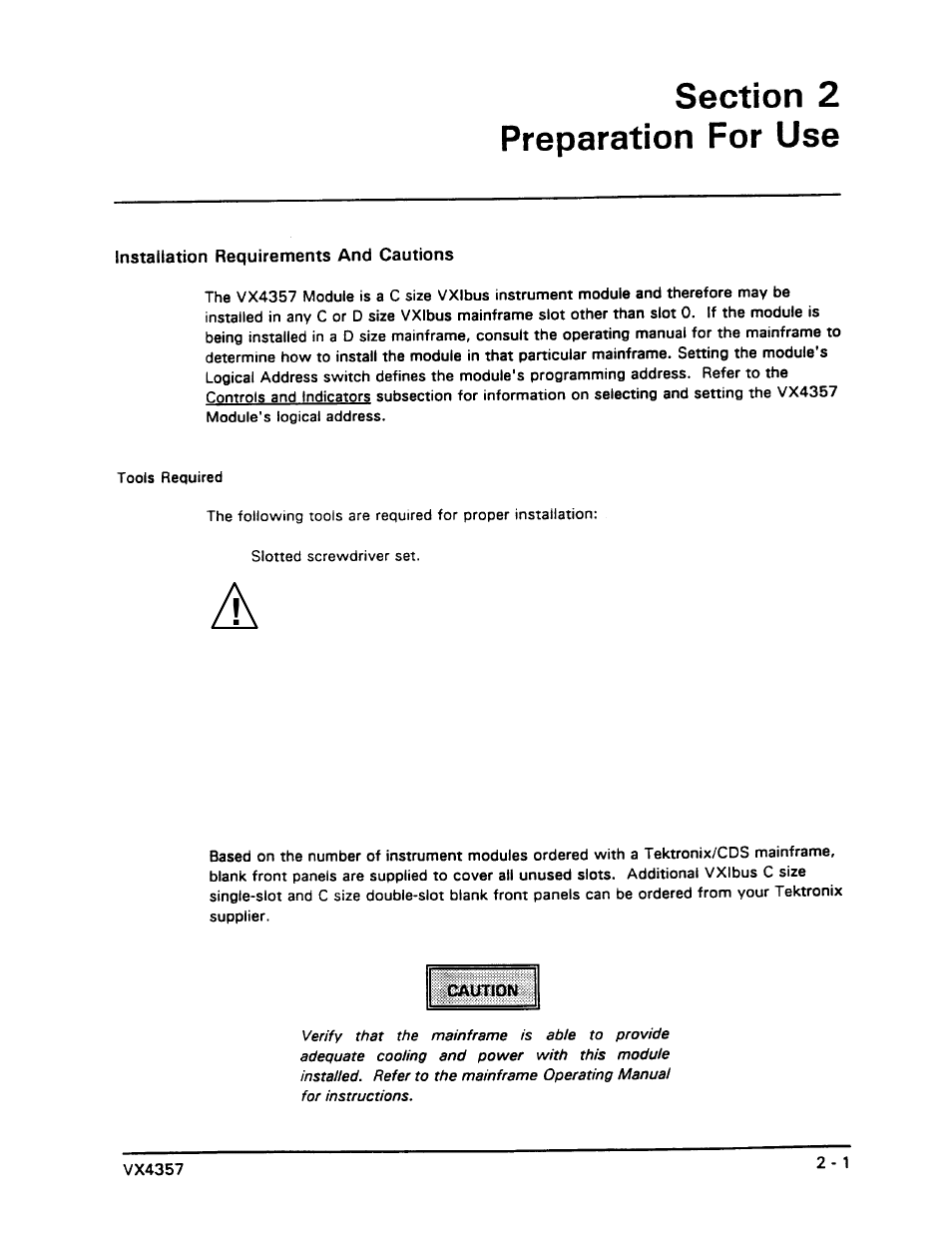 Tektronix VX4357 User Manual | Page 26 / 66