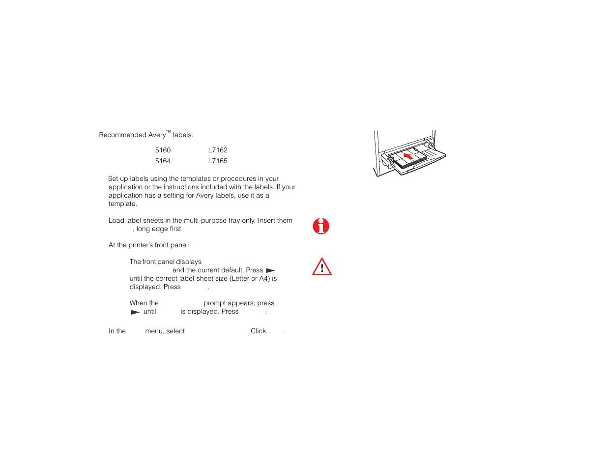 Labels | Tektronix PHASER 780 User Manual | Page 20 / 48