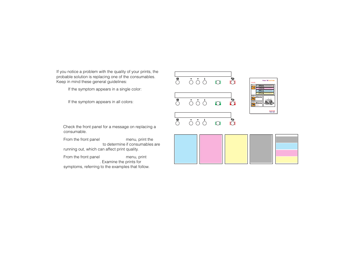 Troubleshooting print quality problems | Tektronix PHASER 780 User Manual | Page 42 / 48