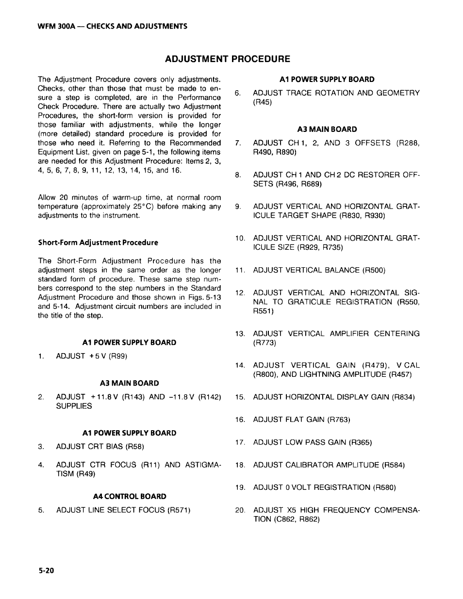 Tektronix WFM 300A User Manual | Page 106 / 212