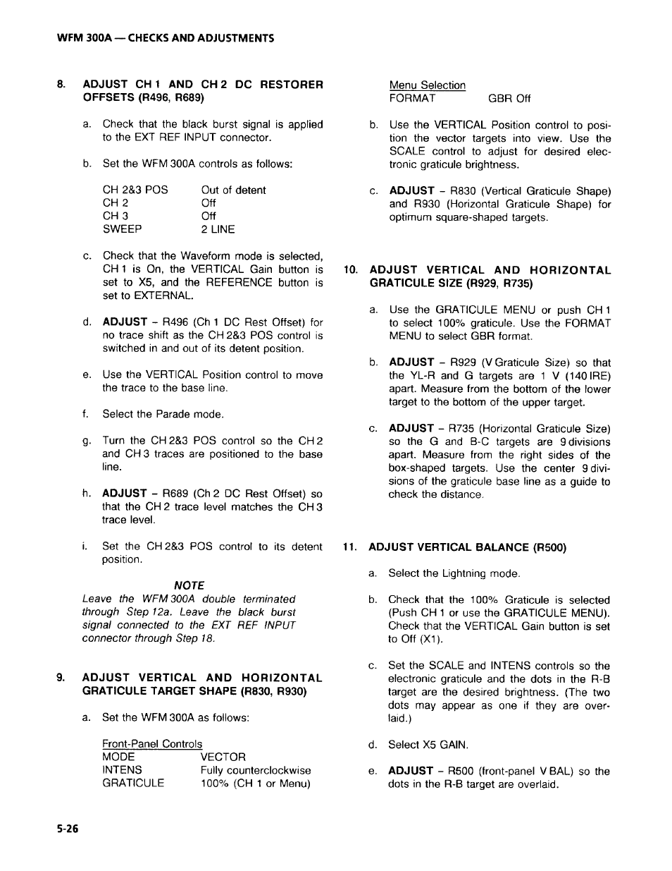 Tektronix WFM 300A User Manual | Page 112 / 212