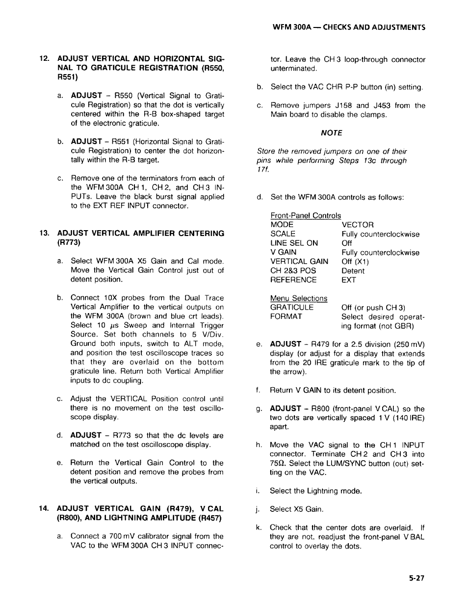 Tektronix WFM 300A User Manual | Page 113 / 212